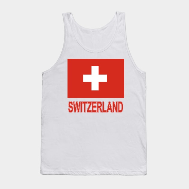 The Pride of Switzerland - Swiss Flag Design Tank Top by Naves